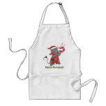 Mouse Tunes Santa aprons