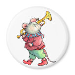 Mouse with Trumpet Magnet