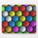 Mousemat | Array of Coloured Golf Balls mousepads