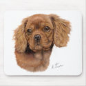 Mousemat : Cavalier king charles spaniel pup mousepads
