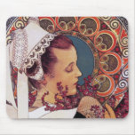 Mousepad:  Alphonse Mucha - Art Nouveau
