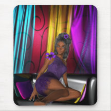 Mousepad Fantasy Art Purple Girl 2