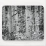 Mousepad Featuring Beautiful Black and White Aspen