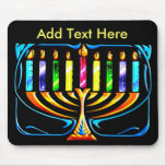 Mousepad:  Hanukkah Menorah - Chanukah Menorah