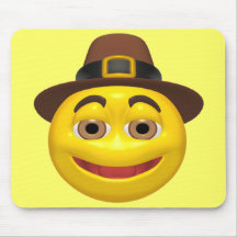 Mousepad - Happy Thanksgiving Pilgrim