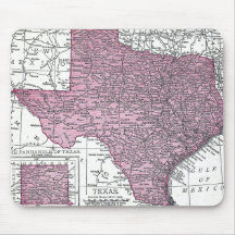 Mousepad:   Map of Texas, 1921