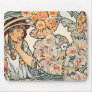 Mousepad:  Mucha - Language of Flowers