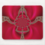 Mousepad Pink Red Abstract Pattern