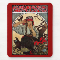 Mousepad Vintage Art Alfons Mucha Moravian Teacher