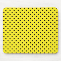 Mousepad Yellow Polka Dot