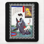 Mousepads Art Japanese Lady Vintage Poster Utagawa