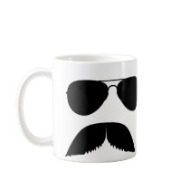 Moustache Aviator Mug