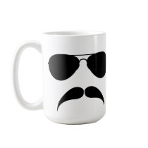 Moustache Aviator Mug