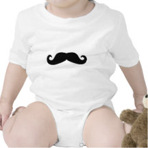 Moustache Baby Bodysuits