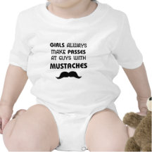 Moustache Baby Clothes Bodysuit