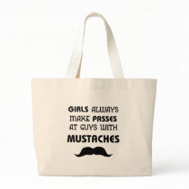 Moustache Canvas Bags