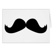 Moustache Card
