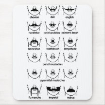 Moustache Chart Mouse Mat