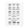Moustache Chart Post Cards