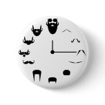 Moustache Clockface Button