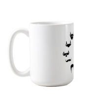 Moustache Clockface Mug