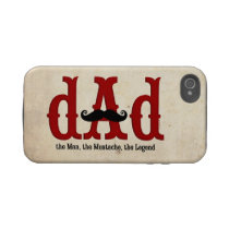 Moustache Dad iPhone 4 Case