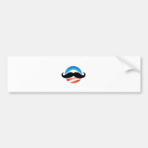 Moustache for Obama Bumper Stickers
