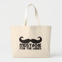 Moustache for the ladies bag