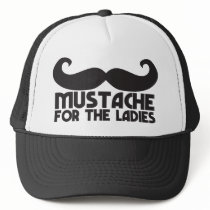 Moustache for the ladies trucker hats