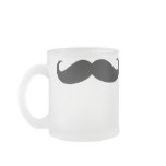 Moustache Glass Coffee Mug disguise funny moustach