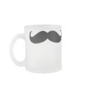Moustache Glass Coffee Mug disguise funny moustach
