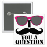 Moustache Humour with Pink Sunglasses