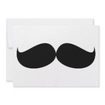 Moustache Personalised Announcement