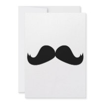Moustache Personalized Invitations