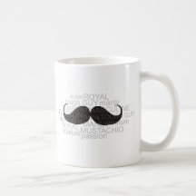 moustache mugs