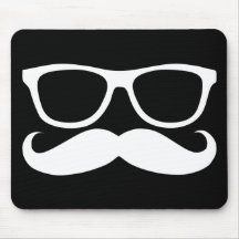 Moustache Nerd Mousemat