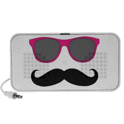 Moustache Pink Glasses Speakers