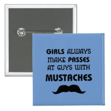 Moustache Pins