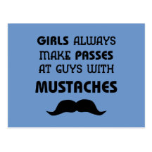 Moustache Post Card