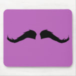Moustache purple mousepads