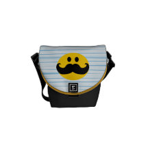 Moustache Smiley Commuter Bags