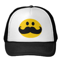 Moustache Smiley hat