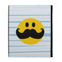 Moustache Smiley iPad Case