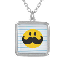 Moustache Smiley Necklace