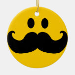 Moustache Smiley Ornaments
