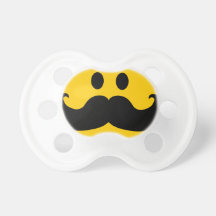 Moustache Smiley Pacifiers