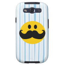 Moustache Smiley Samsung Galaxy SIII Cover