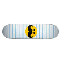Moustache Smiley Skateboard Deck