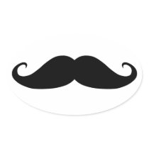 Moustache stickers