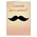 Moustache Valentine Card
